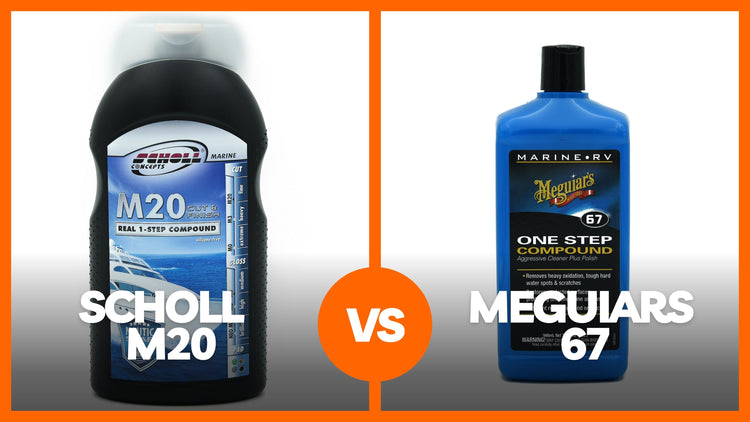 Fordeler og ulemper - Vi sammenligner Scholl Concepts Marine M20 og Meguiars One Step Compound 67!