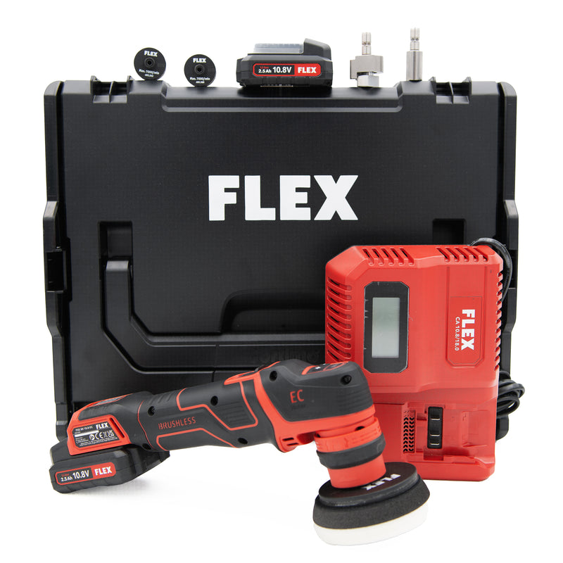 Last inn bildet i Gallery Viewer, Roterende og oscillerende Flex PXE 80 10.8-EC/2,5 Sett Batteridreven | Poler trange plasser