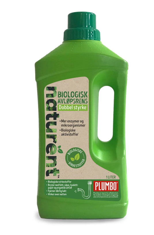 Unngå tette rør og lukt! Naturent Biologisk Avløpsrens og Luktfjerner