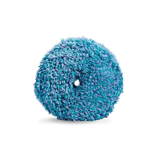 Last inn bildet i Gallery Viewer, Tvistet ullpute m/borrelås | Lett rubbing (Blågrønn)