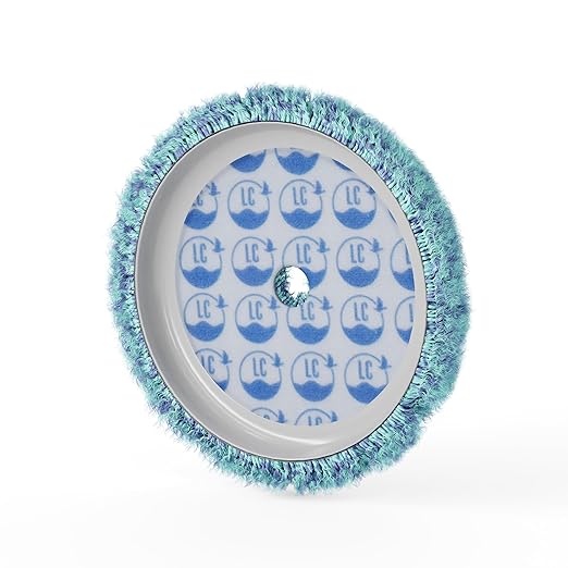 Last inn bildet i Gallery Viewer, Tvistet ullpute m/borrelås | Lett rubbing (Blågrønn)