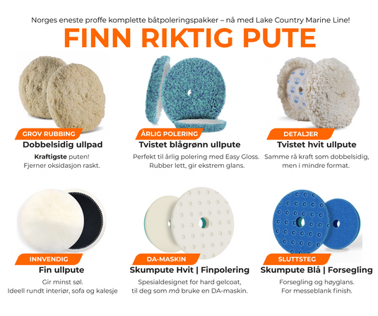 Test av poleringsputer til båt! Vi sammenligner ullpads og skumpads!