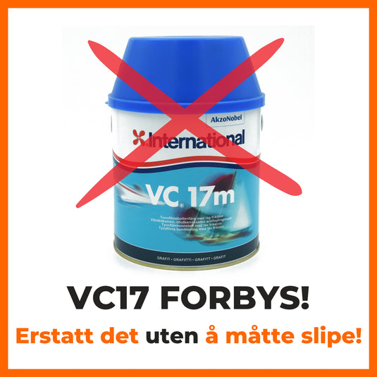 VC17 er blitt forbudt! Bunnstoffet AF2 Racing er løsningen for deg som ikke vil slipe og prime på nytt!