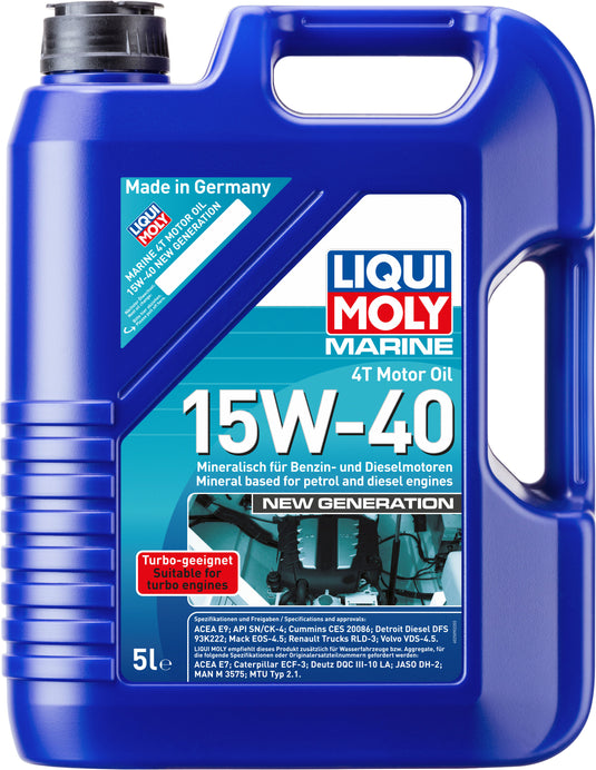 Liqui Moly Marine 4T Motorolje 15W-40 | 5 Liter