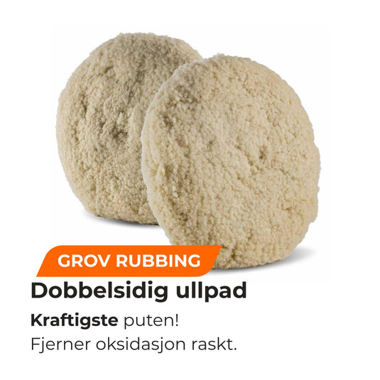 Dobbelsidig ullpad | Grov rubbing | Standard og Premium