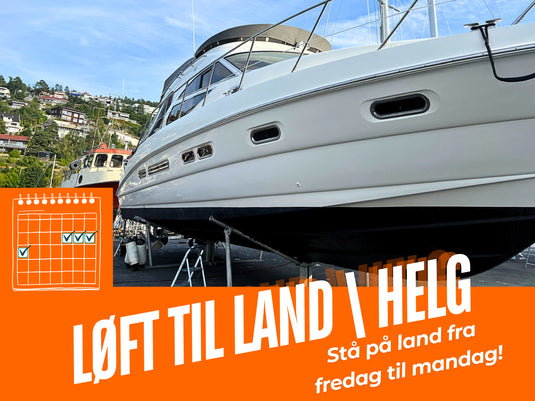 Båtløft | Løfte båt til land | Fredag til mandag