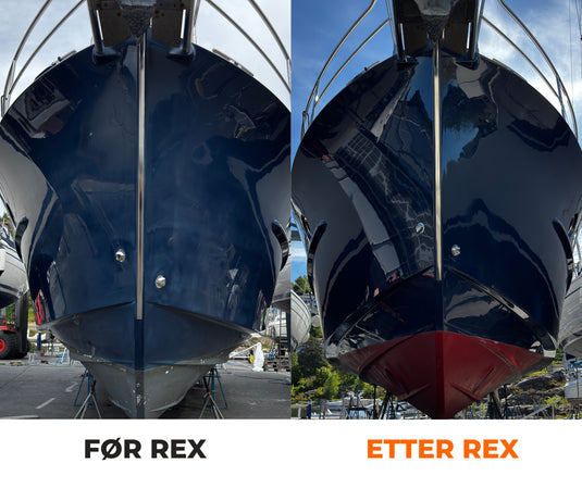 Rex One Step Maskinpakke | Med roterende Carwise | Matt og oksidert båt