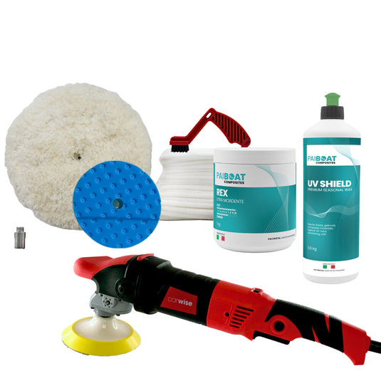 Rex One Step | Matt (farget) båt m/ premium forsegling| Med roterende maskin