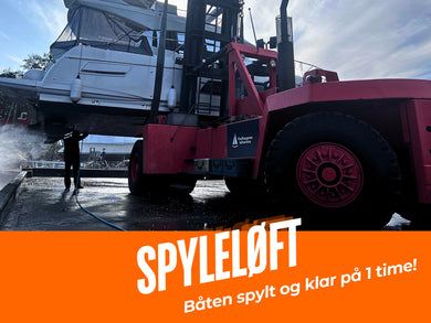 Spyleløft | Få båten spylt | (Inntil 1 time)