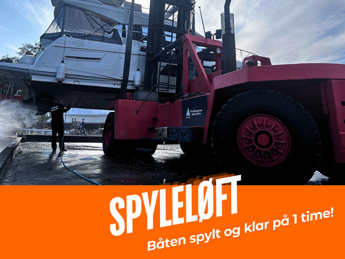 Spyleløft | Få båten spylt | (Inntil 1 time)