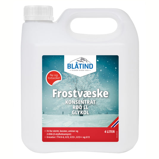 Blåtind Frostvæske Rød Long Life | Konsentrat