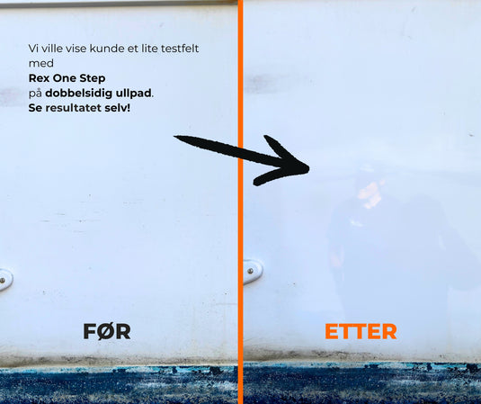 Rex One Step Skrogpakke | Matt (hvit) båt m/ hurtigforsegling | Uten roterende maskin